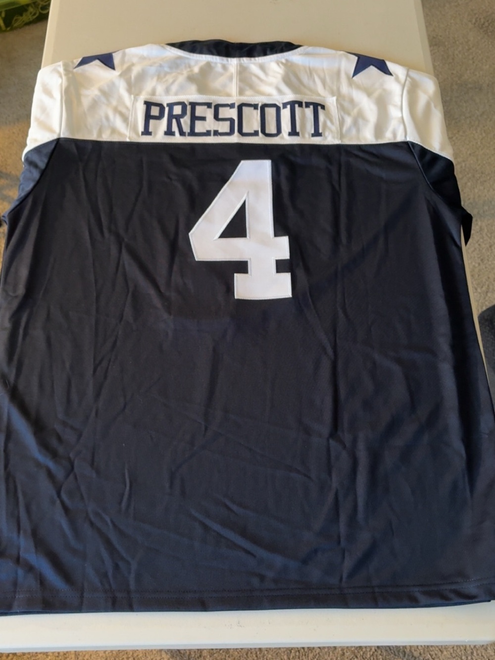 & Other Stories Navy and White Prescott #4 Football Jersey